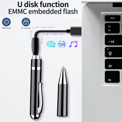 Davy | Recorder Pen with Voice Activation, Discreet Sound Recorder for Covert Surveillance