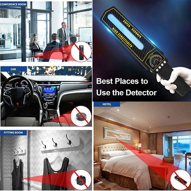 Davy | RF Bug Detector Scanner | Hidden Camera and Tracker Finder | Portable