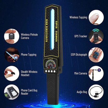 Davy | RF Bug Detector Scanner | Hidden Camera and Tracker Finder | Portable