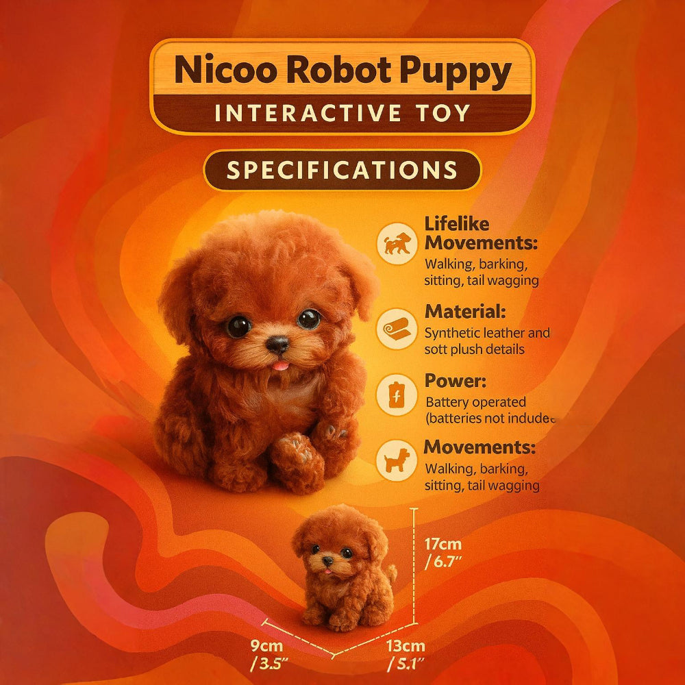 Davy | Robot Puppy Toy Dogs Realistic Best Plush Pet for Kids