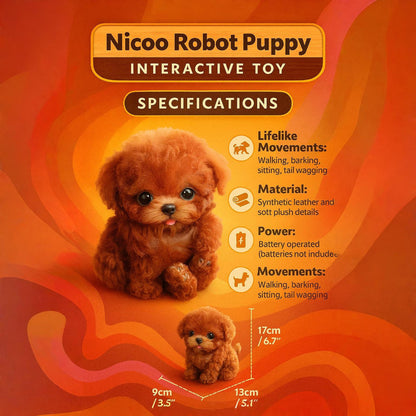 Davy | Robot Puppy Toy Dogs Realistic Best Plush Pet for Kids