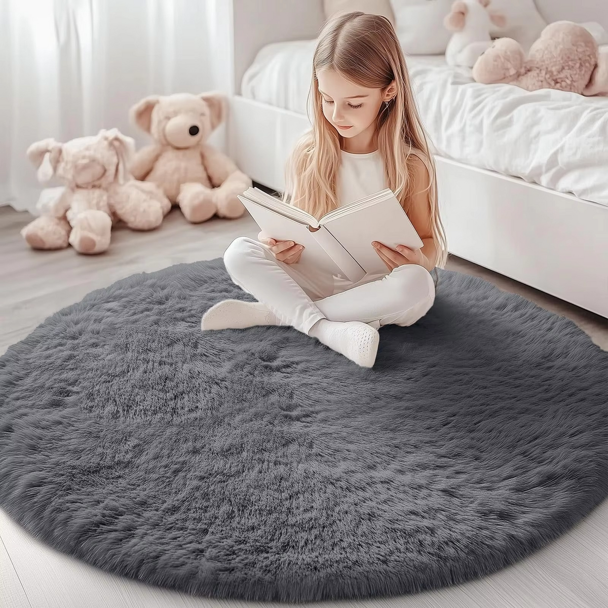 Davy | Round Shag Rug 150 cm