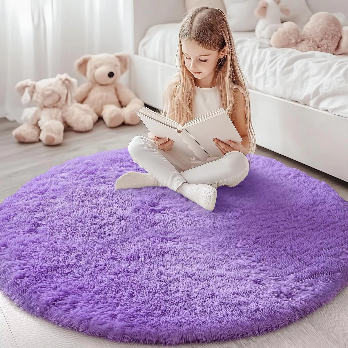Davy | Round Shag Rug 150 cm