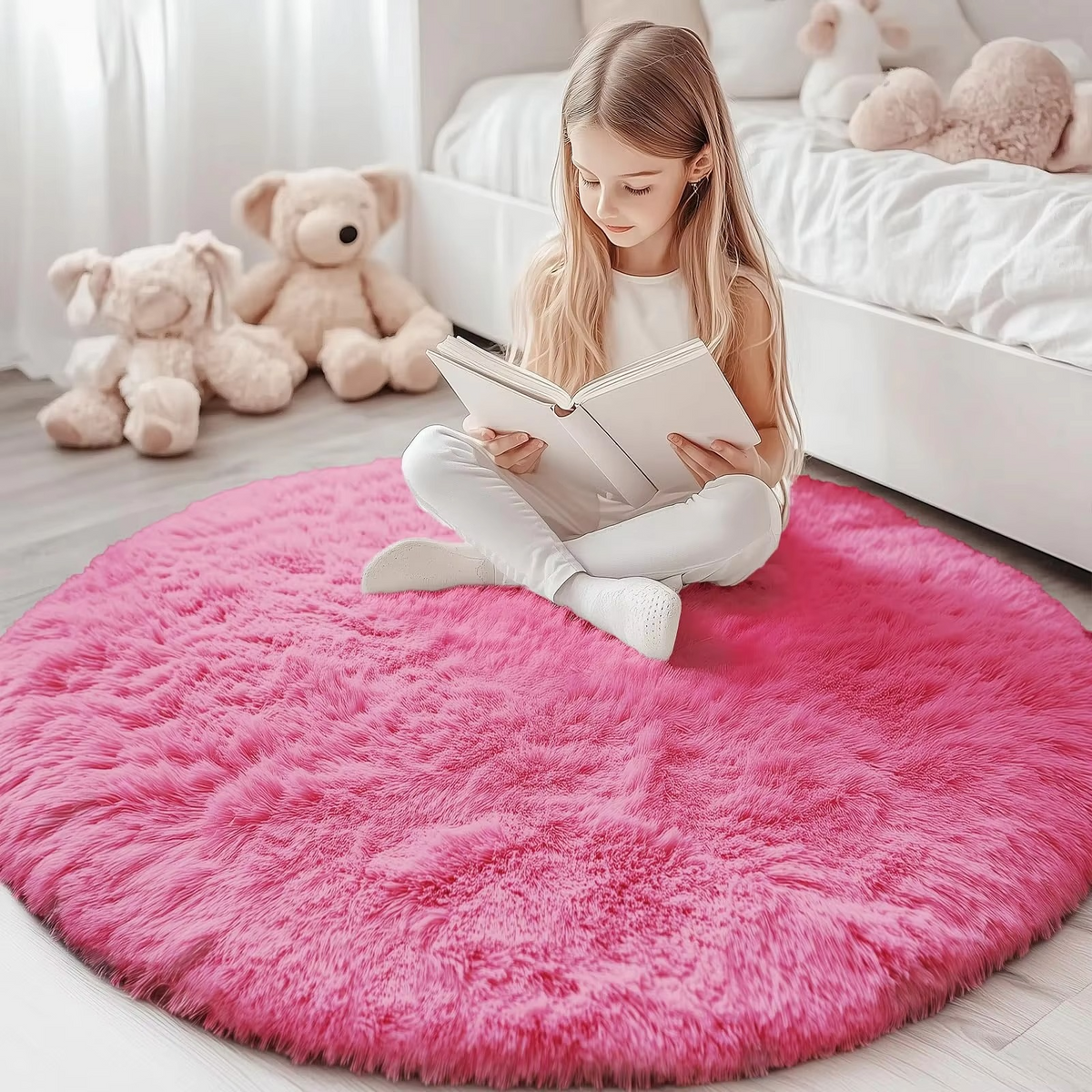 Davy | Round Shag Rug 150 cm