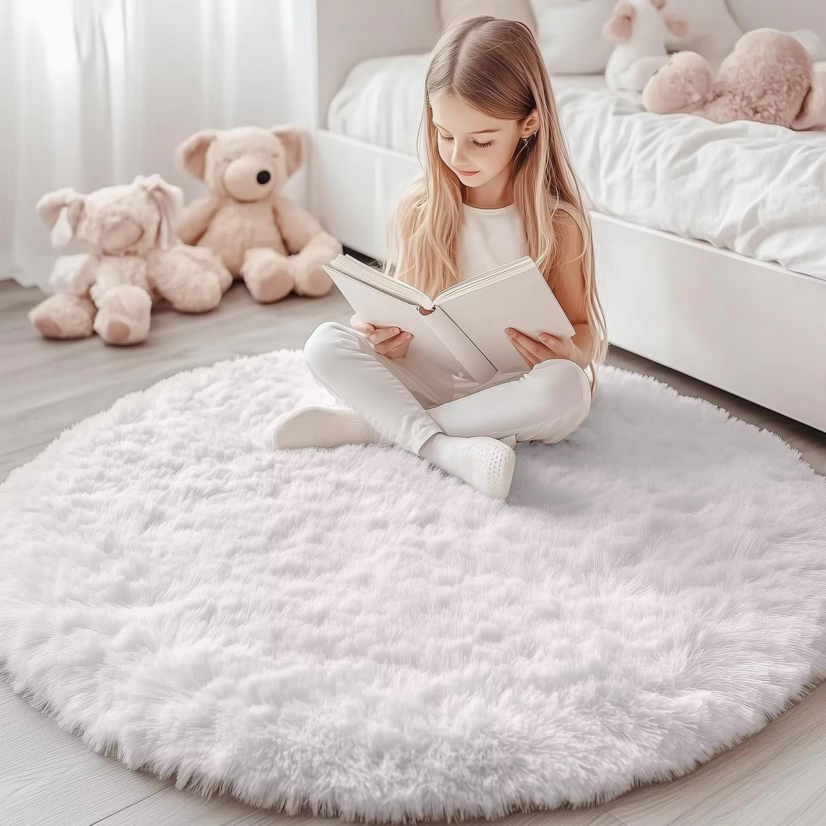 Davy | Round Shag Rug 150 cm