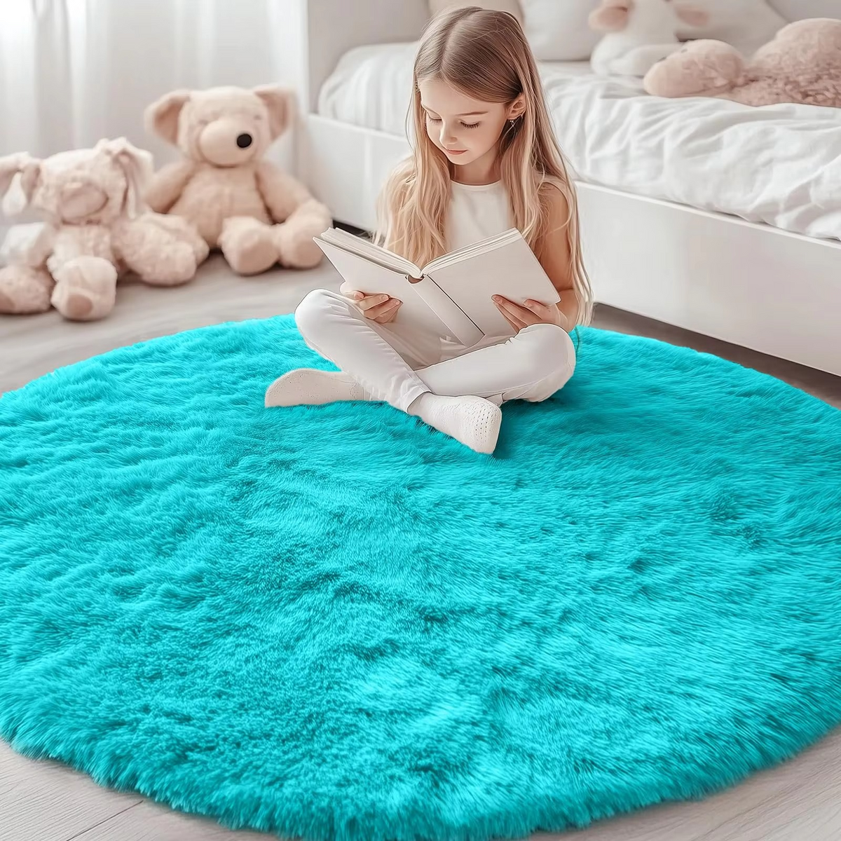 Davy | Round Shag Rug 150 cm
