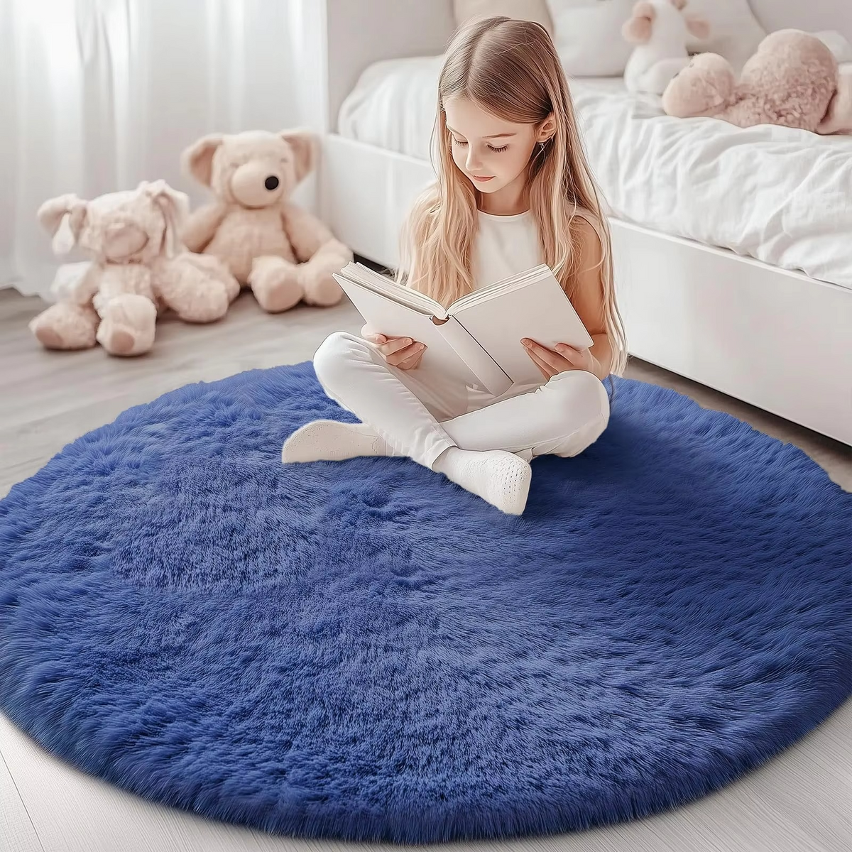 Davy | Round Shag Rug 150 cm