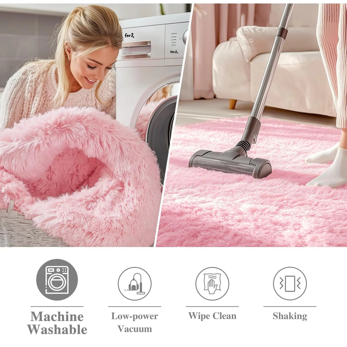 Davy | Round Shag Rug 150 cm