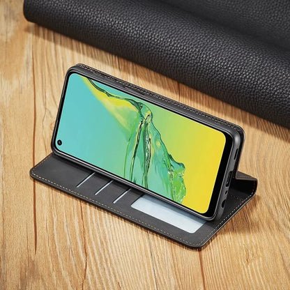 Davy | Leather Magnetic Case for Samsung Phones: Chic Protection