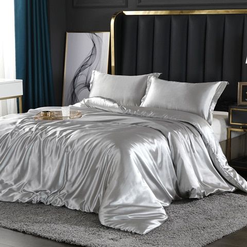 Davy | Satin Duvet Cover Set - Soft & Smooth Feel