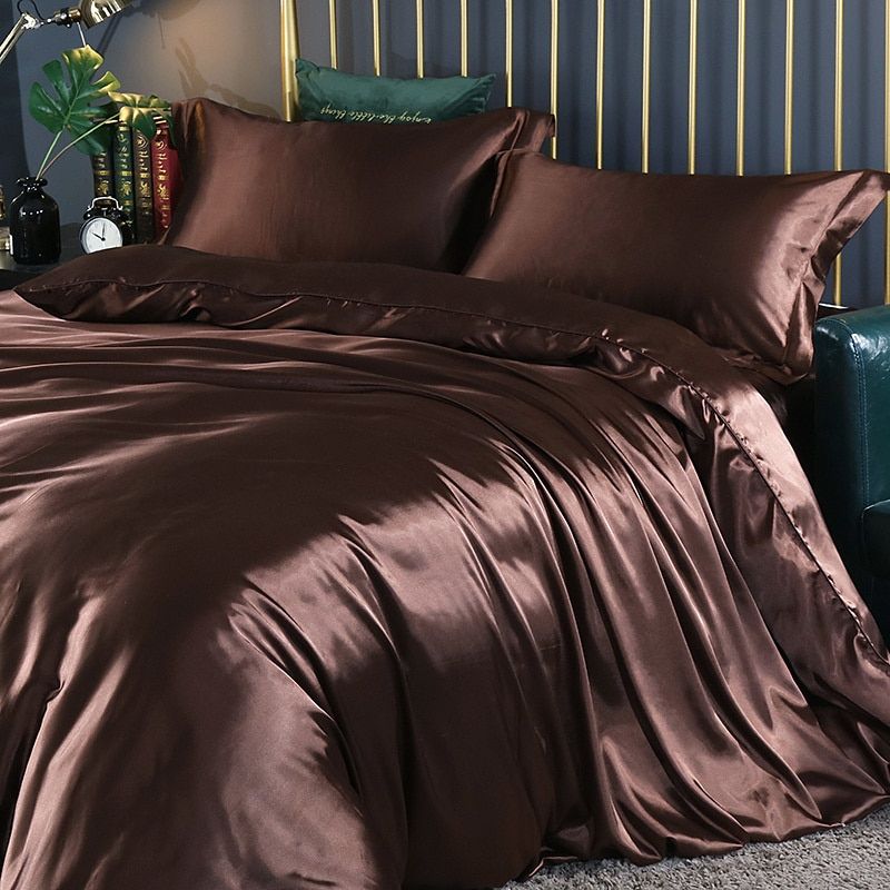 Davy | Satin Duvet Cover Set - Soft & Smooth Feel