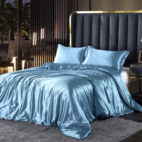Davy | Satin Duvet Cover Set - Soft & Smooth Feel