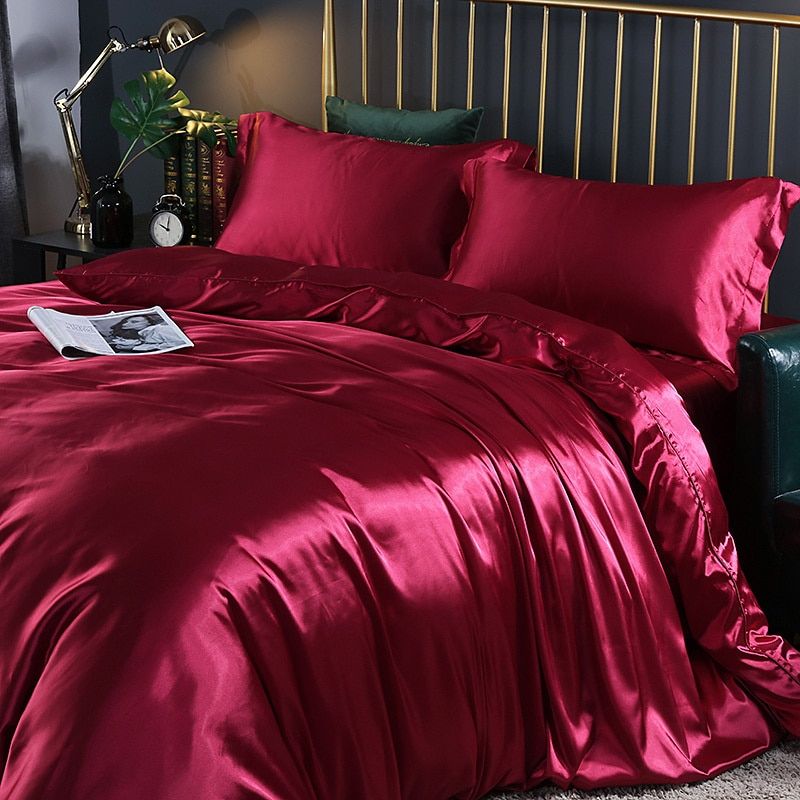 Davy | Satin Duvet Cover Set - Soft & Smooth Feel