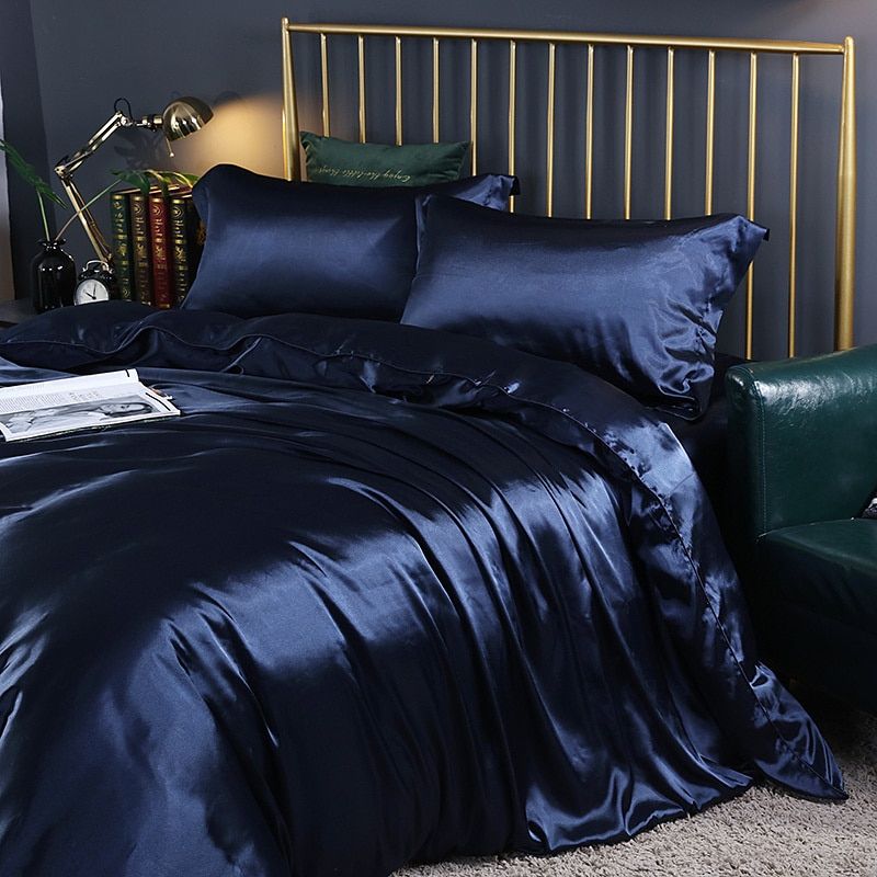 Davy | Satin Duvet Cover Set - Soft & Smooth Feel