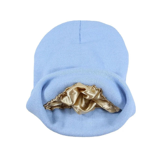 Davy | Wool Knit Hat with Satin Lining