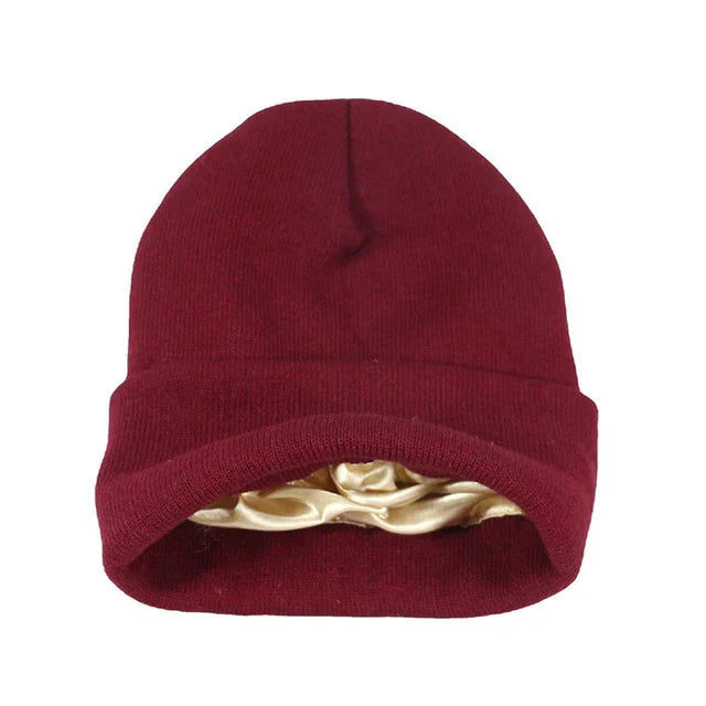 Davy | Wool Knit Hat with Satin Lining