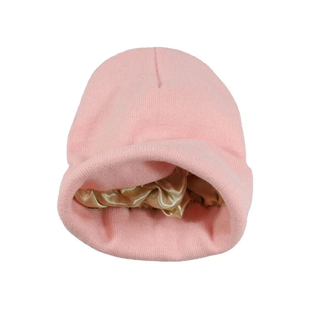 Davy | Wool Knit Hat with Satin Lining
