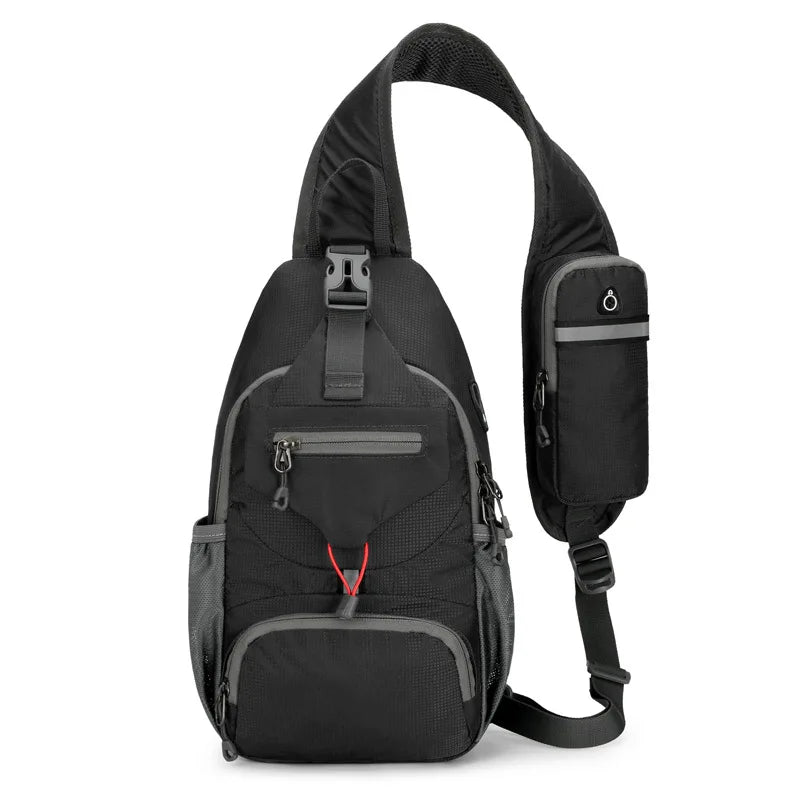 Davy | SecurePack | Anti-Theft Waterproof Multi-Pocket Shoulder Backpack – Lightweight Crossbody Travel Bag