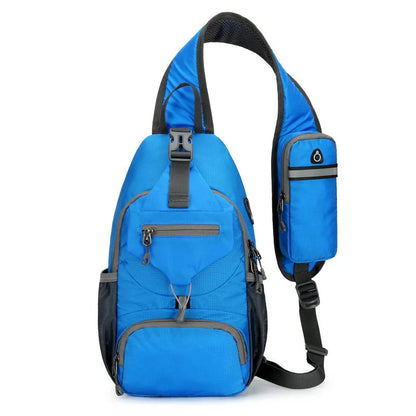Davy | SecurePack | Anti-Theft Waterproof Multi-Pocket Shoulder Backpack – Lightweight Crossbody Travel Bag