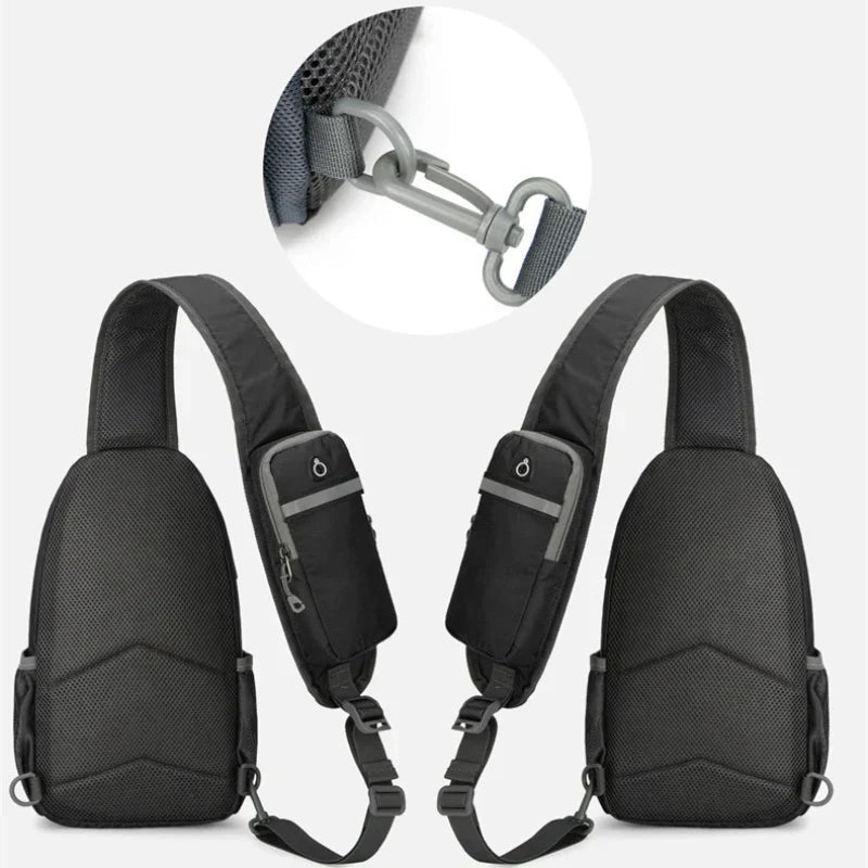 Davy | SecurePack | Anti-Theft Waterproof Multi-Pocket Shoulder Backpack – Lightweight Crossbody Travel Bag