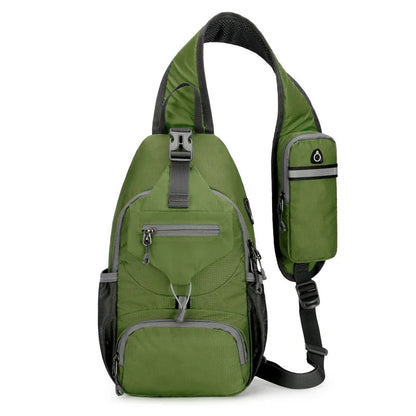 Davy | SecurePack | Anti-Theft Waterproof Multi-Pocket Shoulder Backpack – Lightweight Crossbody Travel Bag