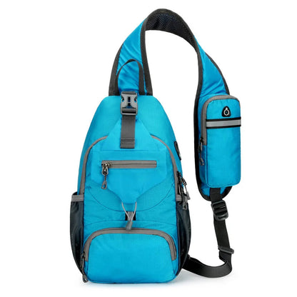 Davy | SecurePack | Anti-Theft Waterproof Multi-Pocket Shoulder Backpack – Lightweight Crossbody Travel Bag