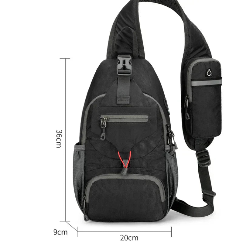 Davy | SecurePack | Anti-Theft Waterproof Multi-Pocket Shoulder Backpack – Lightweight Crossbody Travel Bag