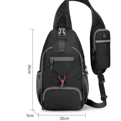 Davy | SecurePack | Anti-Theft Waterproof Multi-Pocket Shoulder Backpack – Lightweight Crossbody Travel Bag