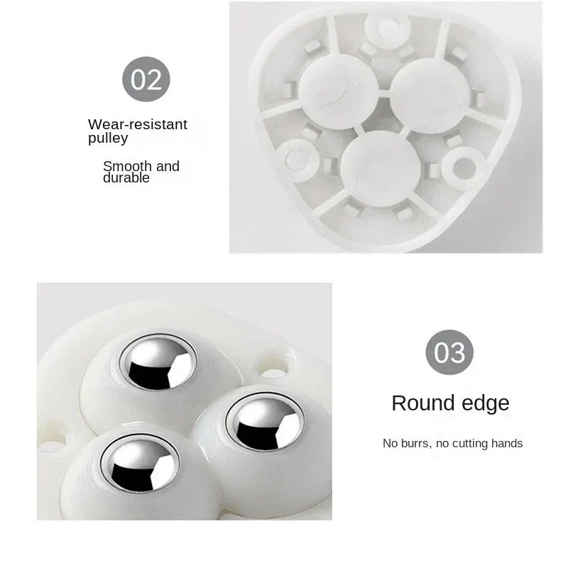 Davy | Self-Adhesive Full Rotating Furniture Mover Wheel Rollers