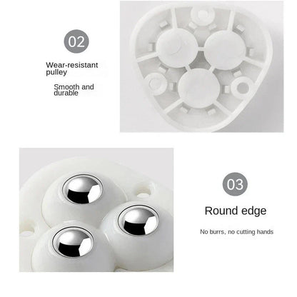 Davy | Self-Adhesive Full Rotating Furniture Mover Wheel Rollers