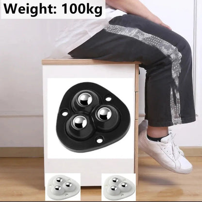 Davy | Self-Adhesive Full Rotating Furniture Mover Wheel Rollers