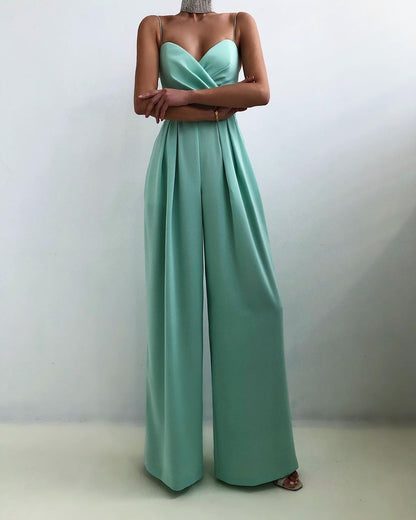 Women's Elegant Wide-Leg Jumpsuit