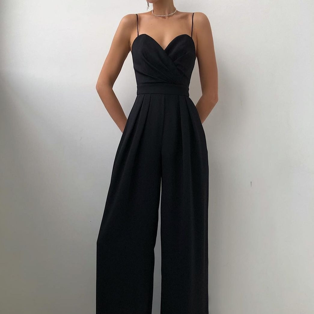 Women's Elegant Wide-Leg Jumpsuit