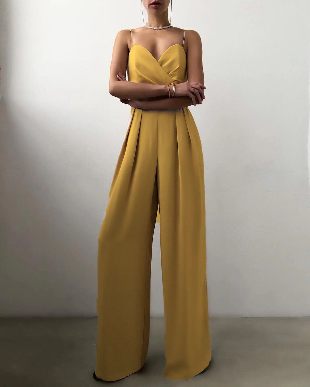 Women's Elegant Wide-Leg Jumpsuit
