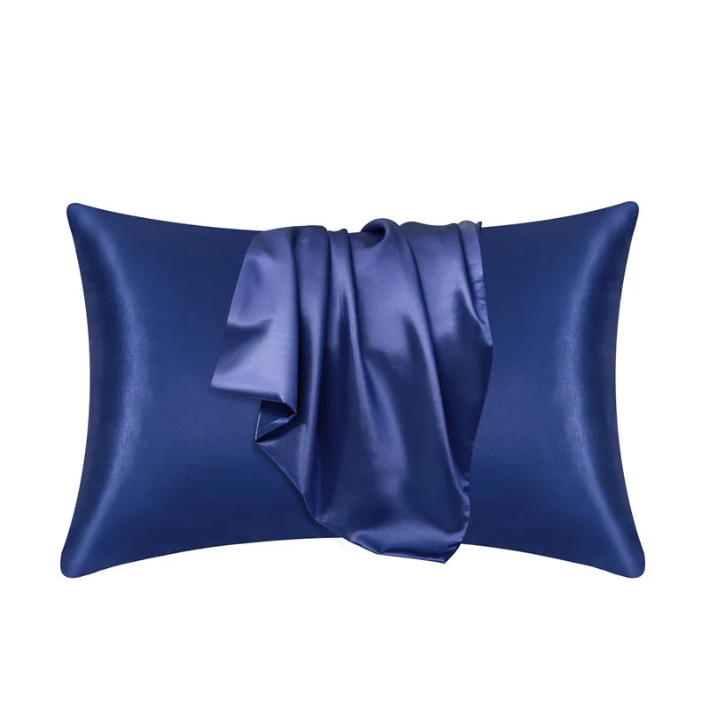 Davy | Zippered Satin Pillow Cover for Smooth Sleep