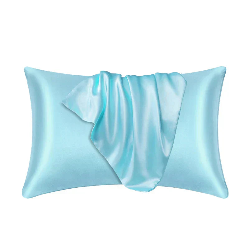 Davy | Zippered Satin Pillow Cover for Smooth Sleep