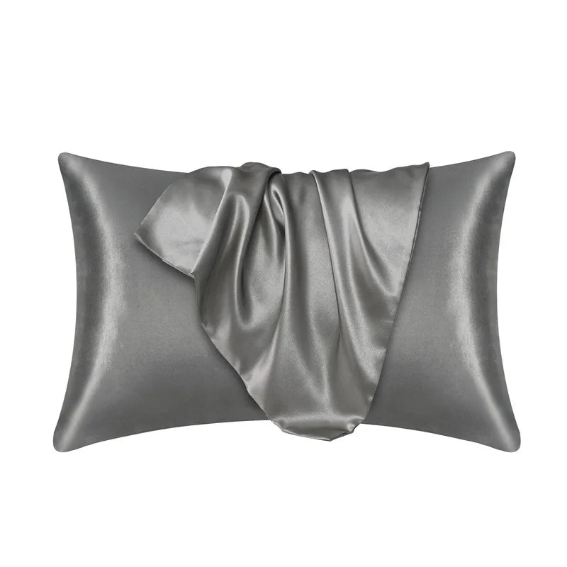Davy | Zippered Satin Pillow Cover for Smooth Sleep