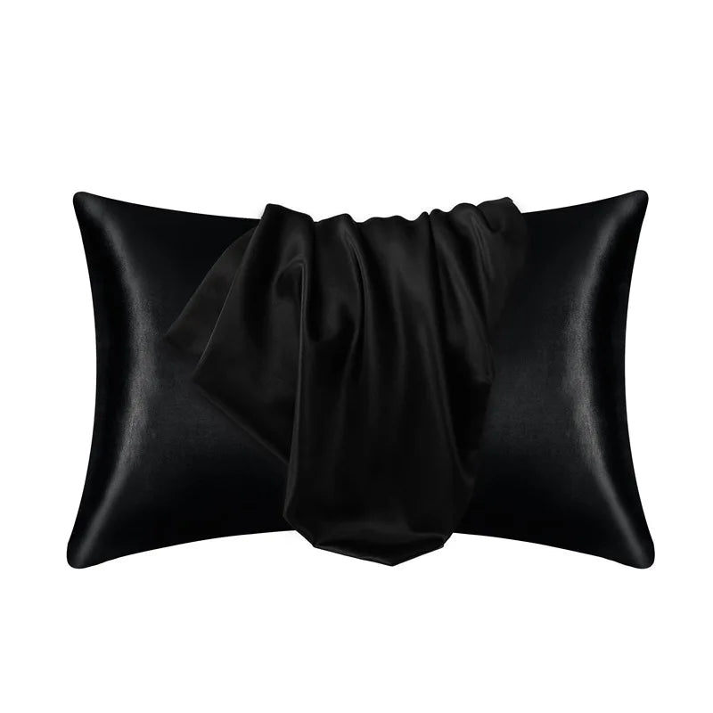 Davy | Zippered Satin Pillow Cover for Smooth Sleep