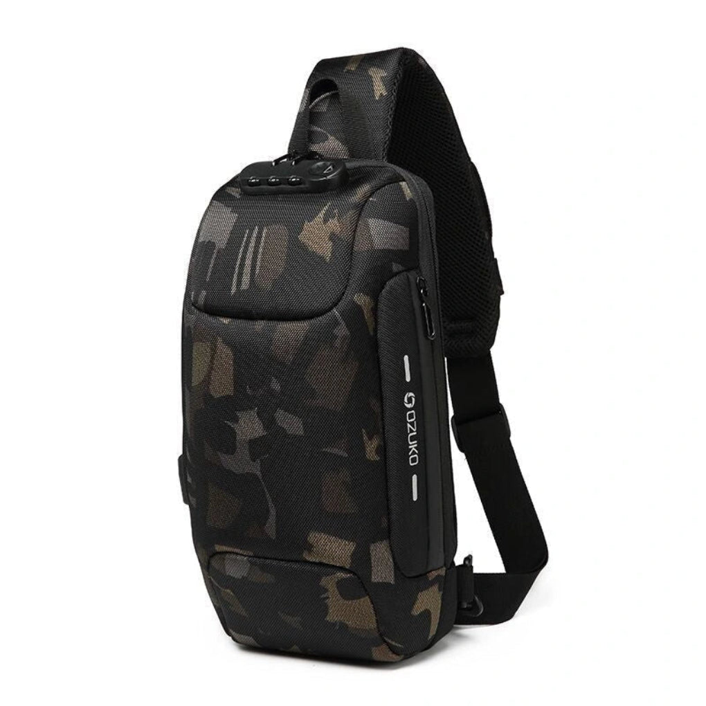 Davy | Shoulder Bag with USB Charging and Locking Mechanism
