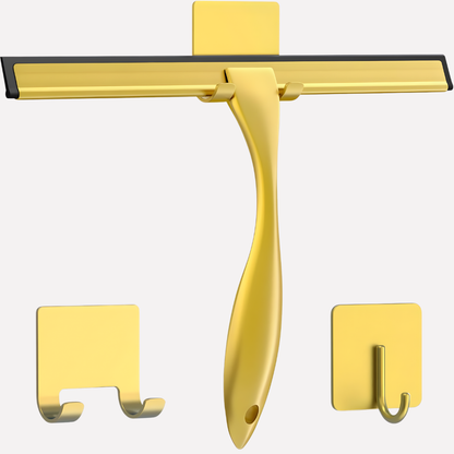 Davy | Shower Door Squeegee with Adhesive Hooks