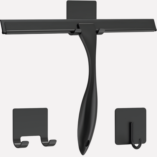 Davy | Shower Door Squeegee with Adhesive Hooks
