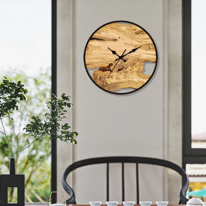 Davy | Acrylic & Wood Wall Clock - Silent Operation