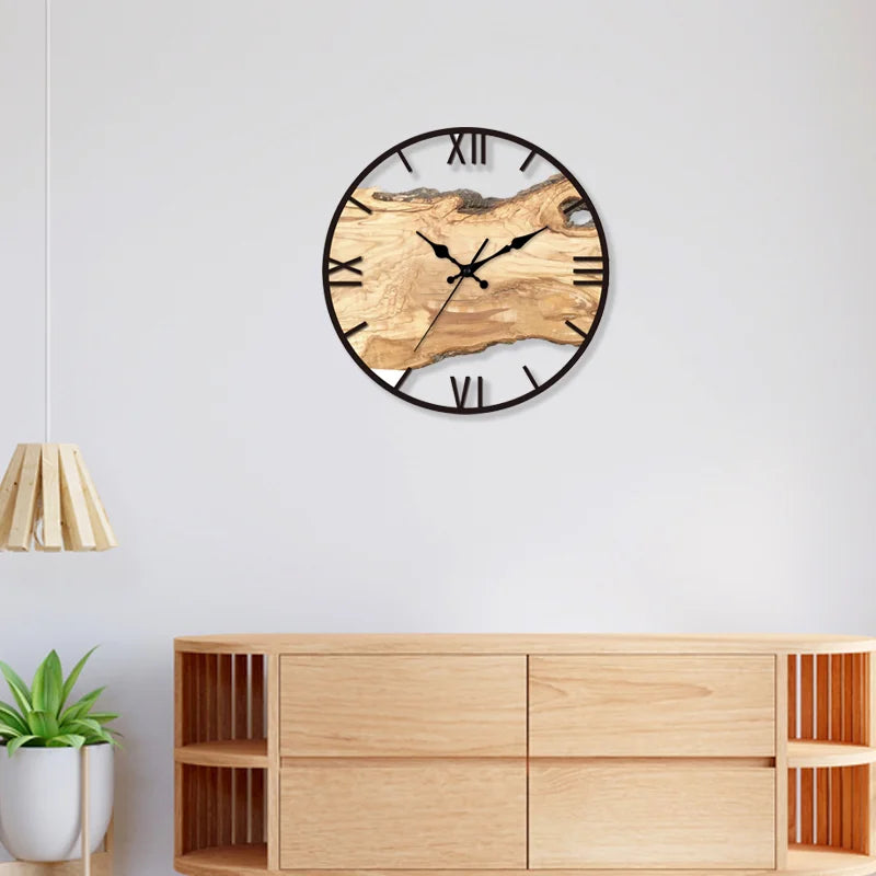 Davy | Acrylic & Wood Wall Clock - Silent Operation