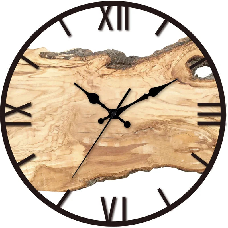 Davy | Acrylic & Wood Wall Clock - Silent Operation