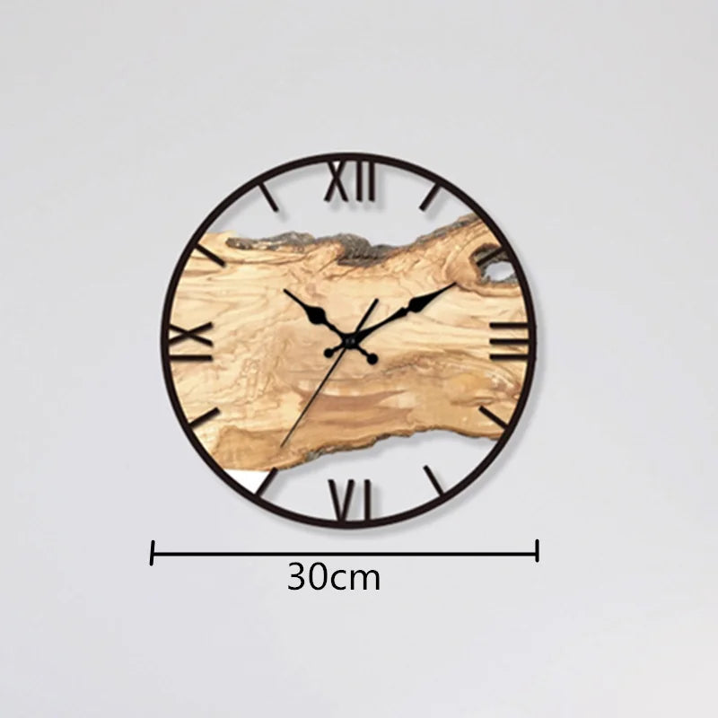 Davy | Acrylic & Wood Wall Clock - Silent Operation
