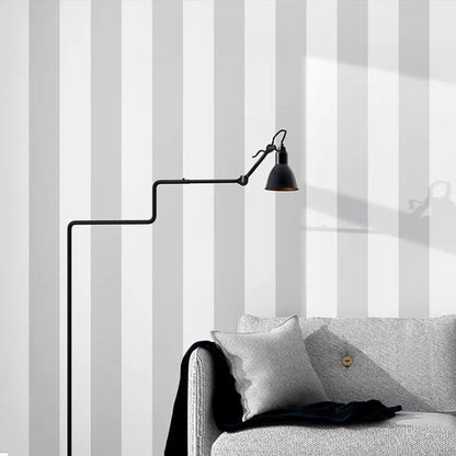 Davy | Simple Wide Stripes Non-Adhesive Wallpaper for Coffee Room and Clothing Store, 33 Feet x 20.5 Inches