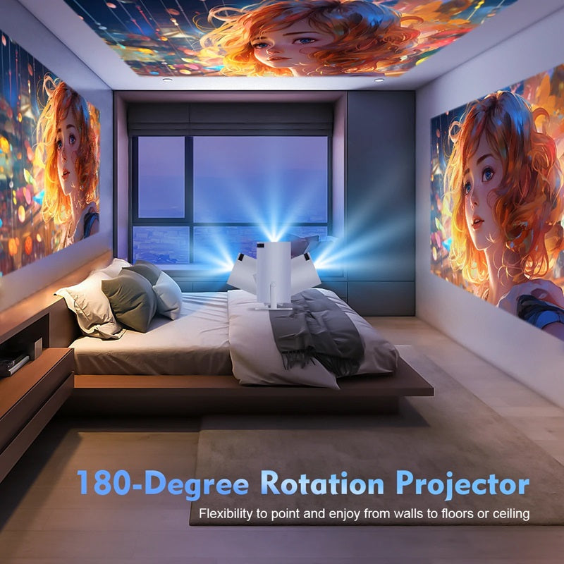 Davy | Smart 4K Mini Projector with Dual WiFi and Bluetooth Connection