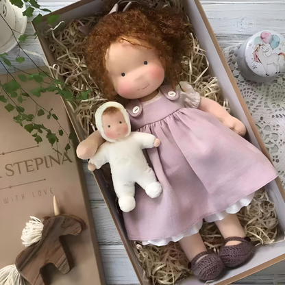 Davy | Soft Waldorf Cuddly Doll with Natural Features