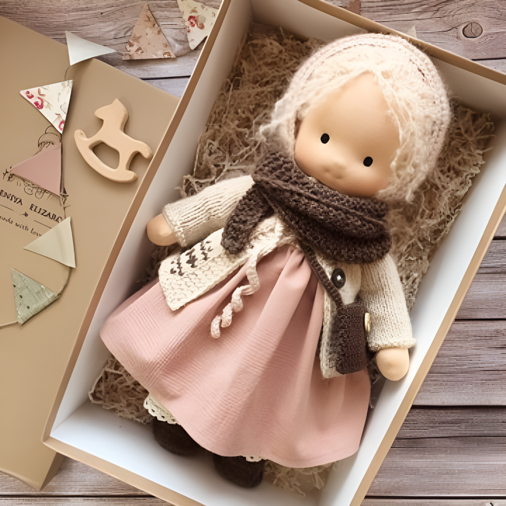 Davy | Soft Waldorf Cuddly Doll with Natural Features