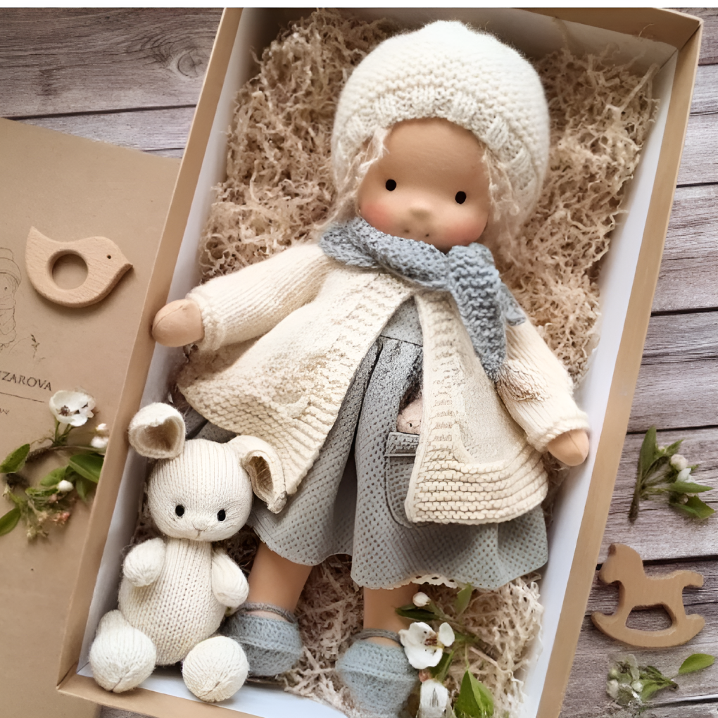 Davy | Soft Waldorf Cuddly Doll with Natural Features
